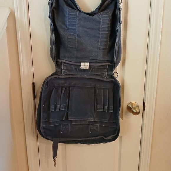 VTG 90s Lands End Square Rigger Canvas Business Laptop Messenger Bag USA Made - Picture 5 of 8